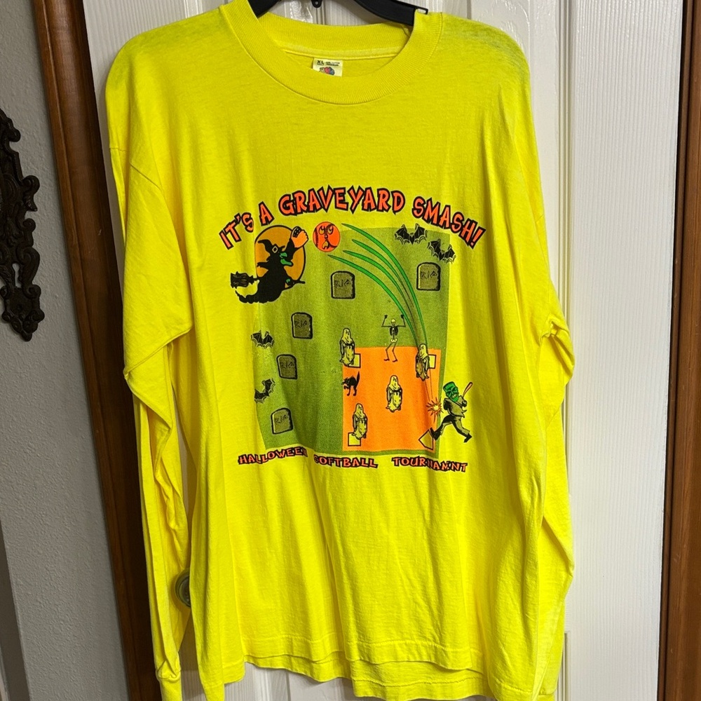 Halloween long sleeve softball tournament shirt vintage